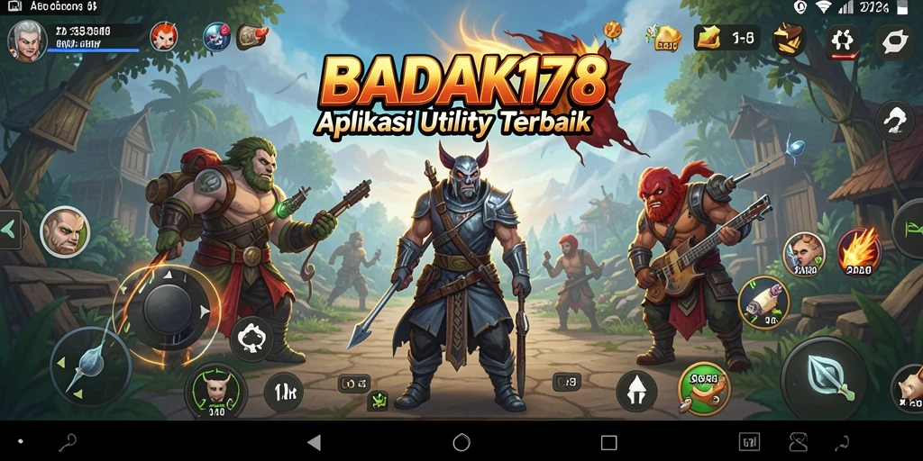 Tampilan antarmuka BADAK178 yang sederhana dan intuitif.