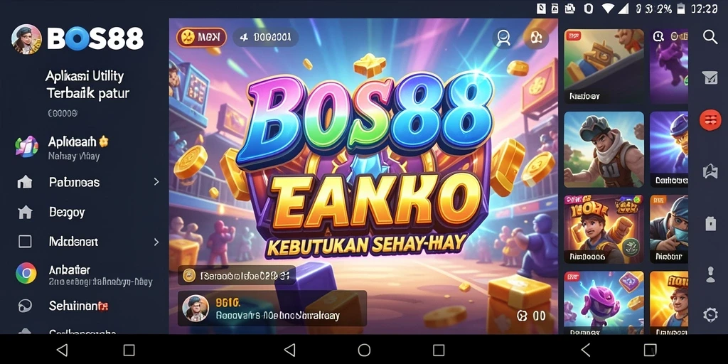 Screenshot utama BOS88 menampilkan tampilan aplikasi Utility yang intuitif.