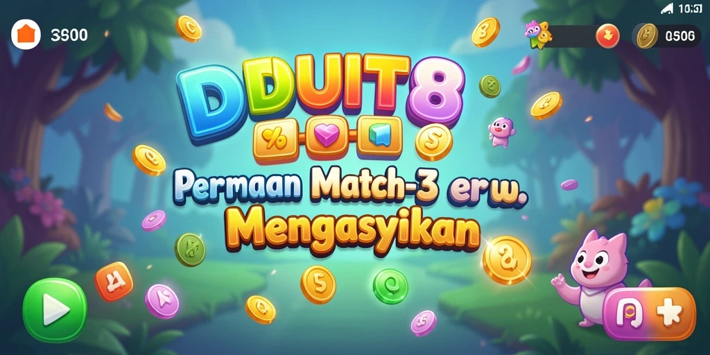 Tampilan gameplay DUIT8 yang penuh warna dan menarik.