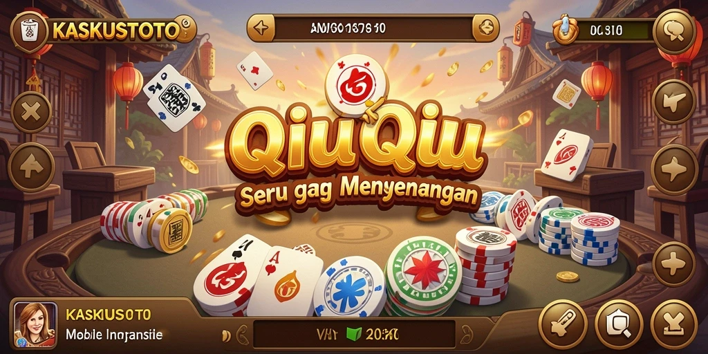 Screenshot gameplay KASKUSTOTO menampilkan serunya bermain QiuQiu.