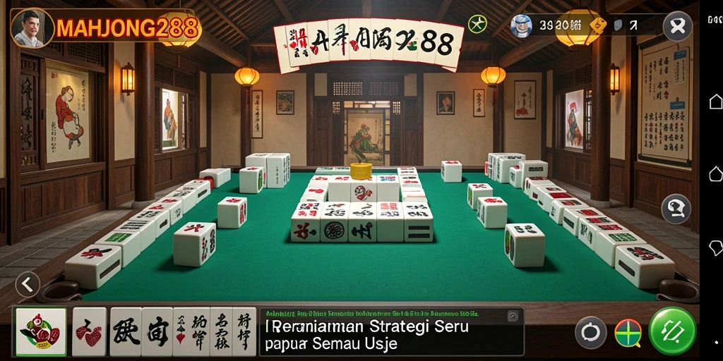 Tampilan gameplay strategi yang menarik dan menantang di MAHJONG288.