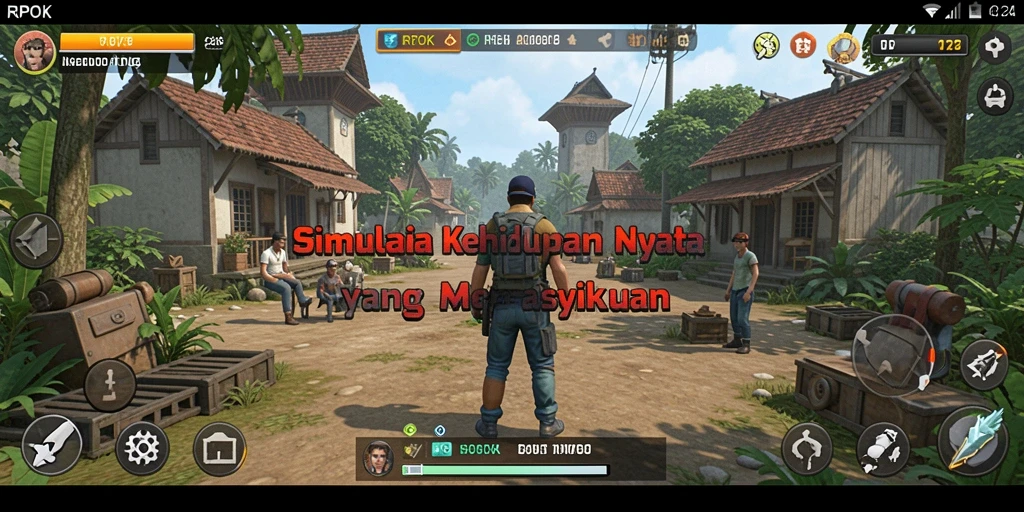 Tampilan gameplay RPOK yang mengasyikkan dalam simulasi kehidupan.